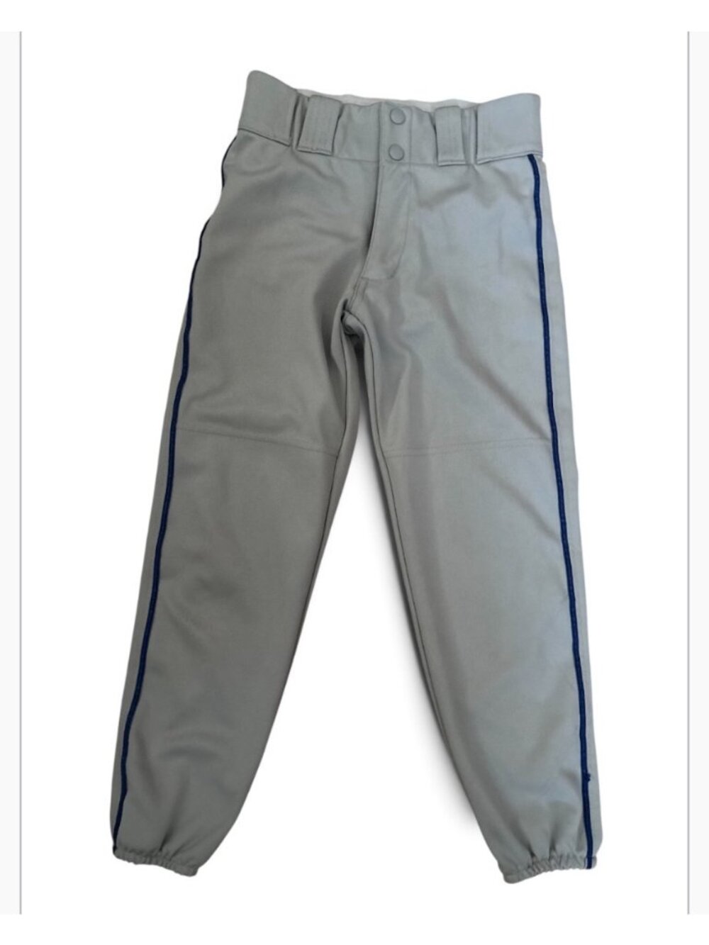 Teamwork Athletic Apparel Youth Gray Baseball Pants Size Medium (27-29)